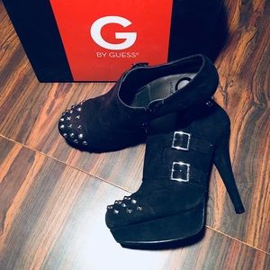 Guess black studded high heels